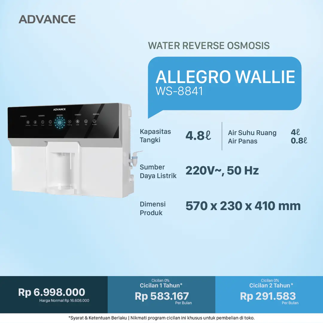 Allegro Wallie WS-8841 Water Reverse Osmosis